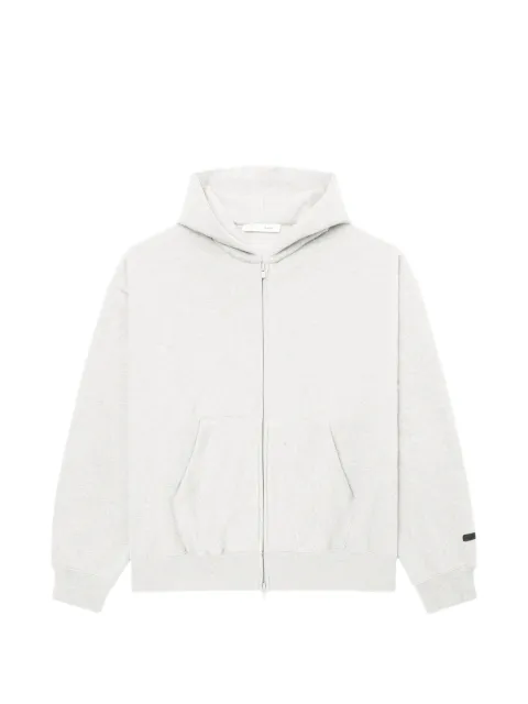 FEAR OF GOD ESSENTIALS hoodie con logo estampado y cierre