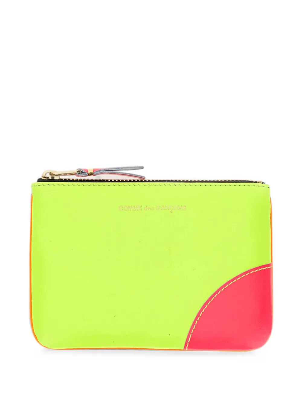 Comme Des Garçons Play panelled leather zip wallet