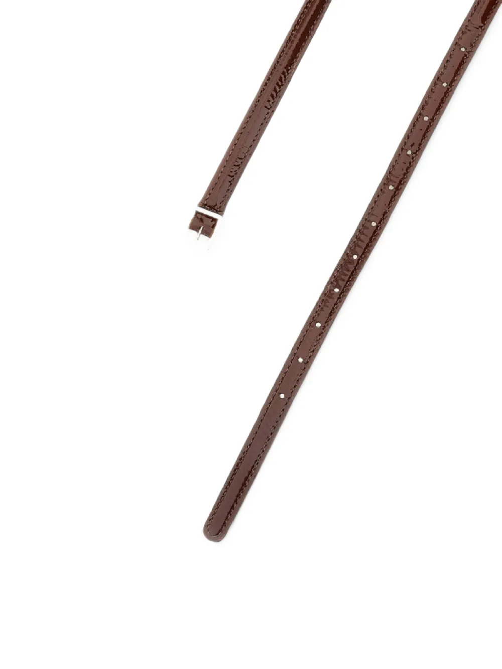 Plan C bow-detail leather belt Bruin
