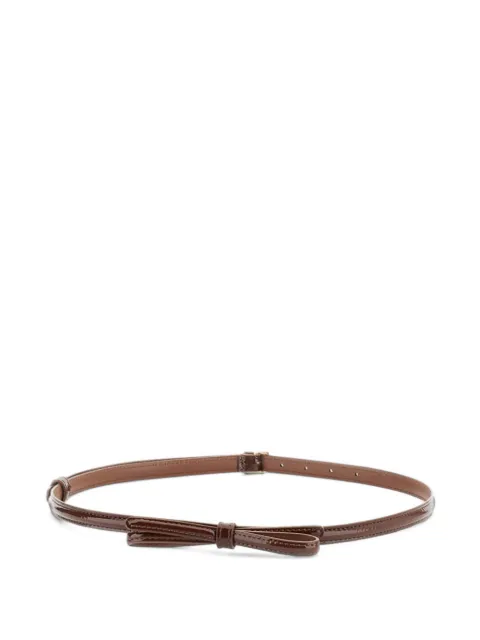 Plan C bow-detail leather belt