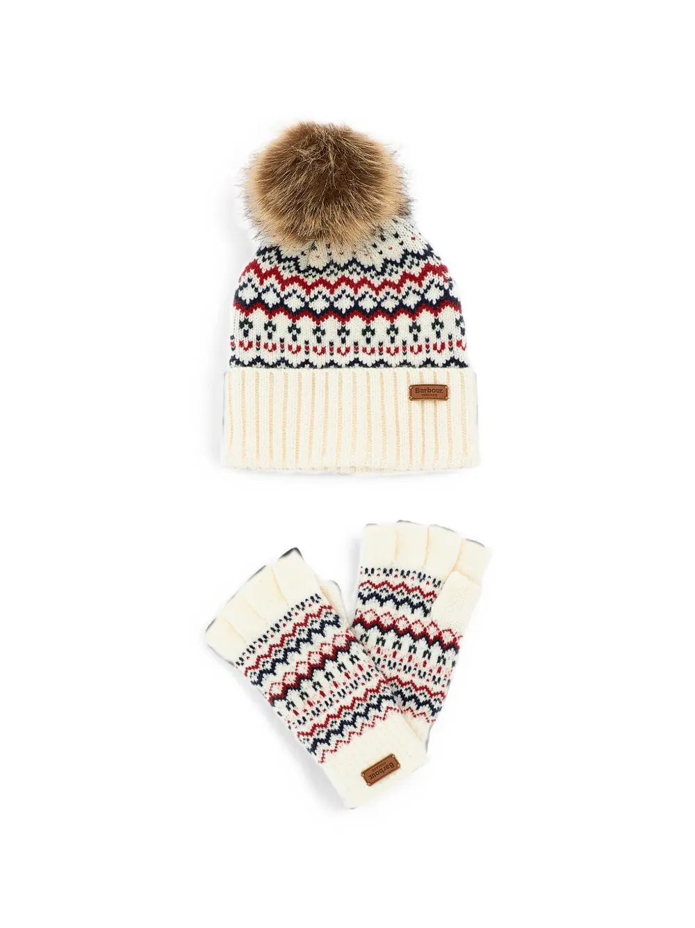 Barbour Holly beanie hat and gloves set (set of two)