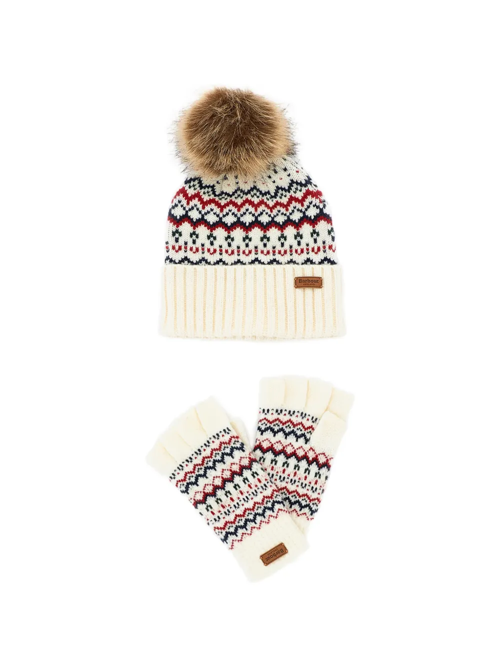Barbour Holly beanie hat and gloves set (set of two)