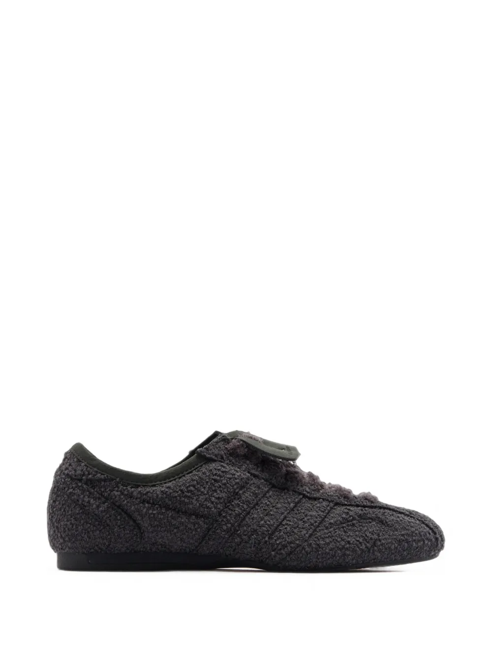 adidas x Stella McCartney fleece-texture logo-print sneakers - Grigio