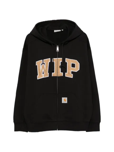 Carhartt WIP logo-appliqué zip-up hoodie