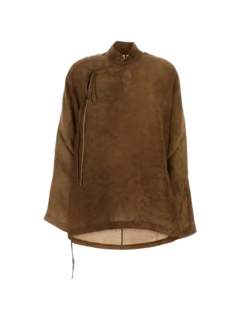 Uma Wang jacquard-woven side-tie jacket