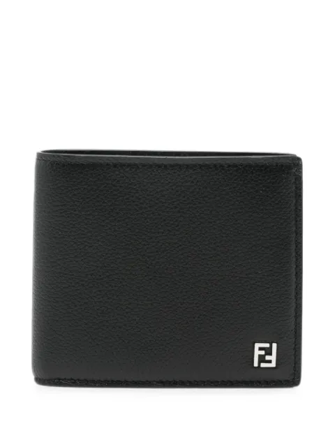FENDI FF logo leather bi-fold wallet