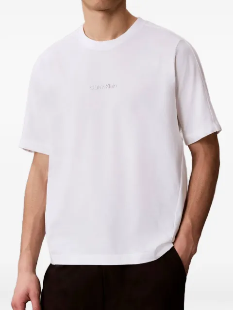 Calvin Klein logo-embroidered raglan-sleeve T-shirt