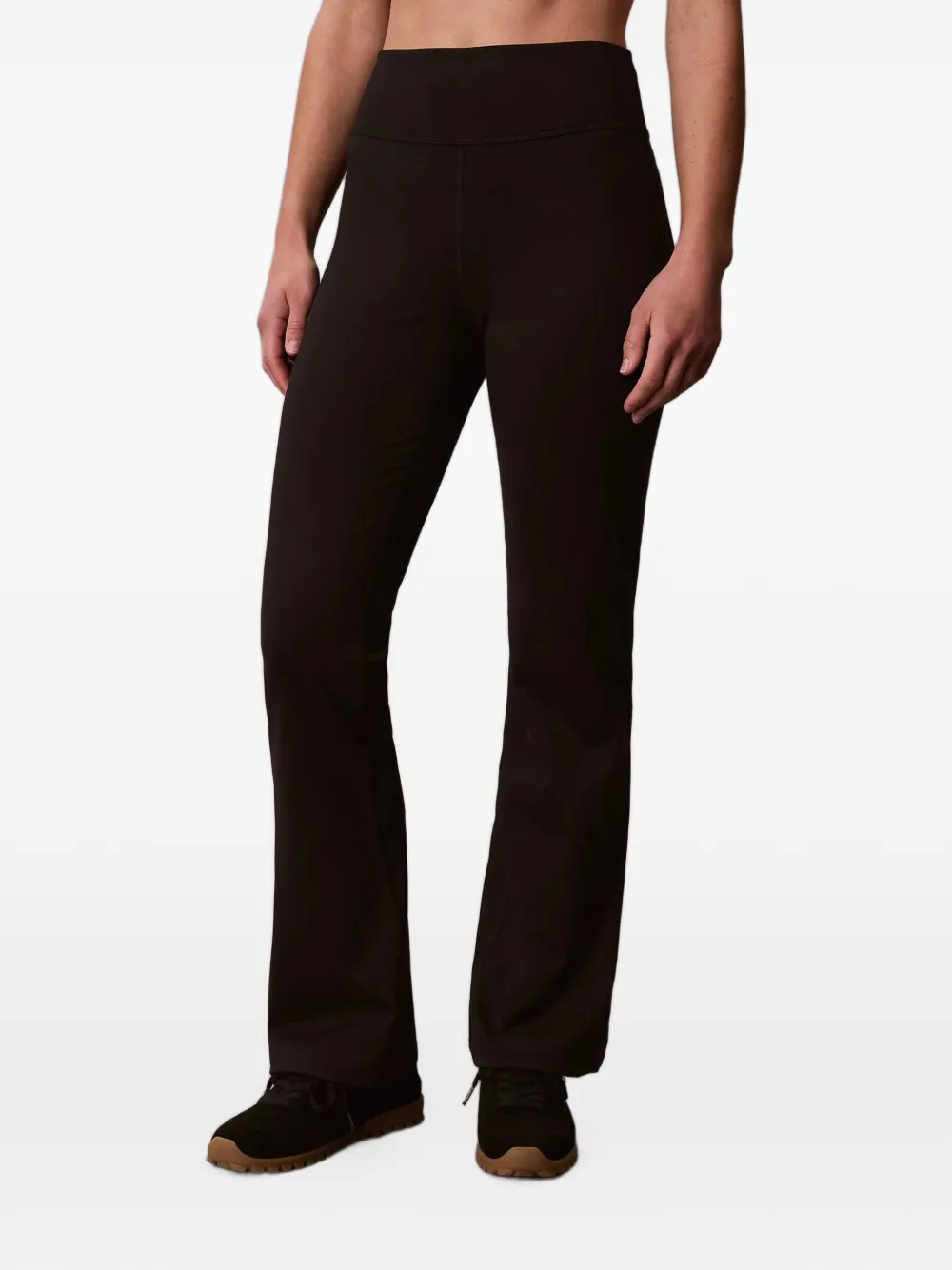 Calvin Klein Quick-Dry Flared Gym Leggings - Nero