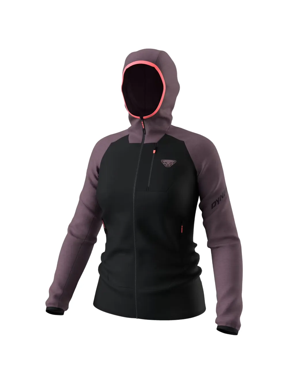 Dynafit Radical Colour-block Hooded Jacket In Black