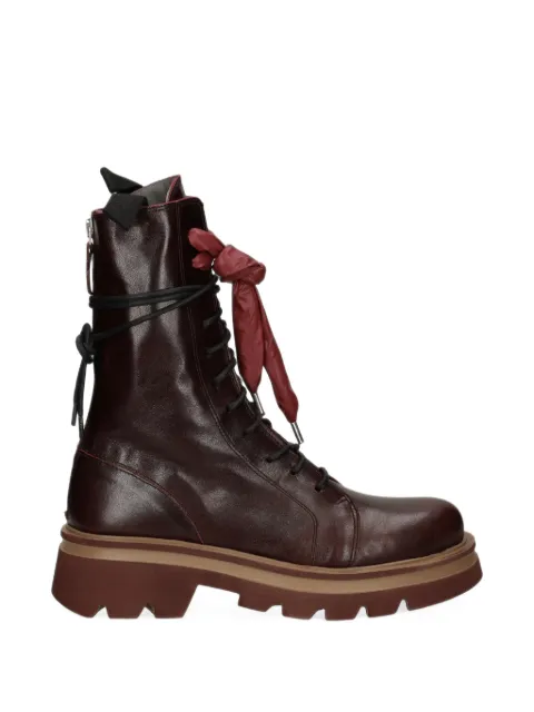PATRIZIA BONFANTI SCORPIO lace-up leather ankle boots