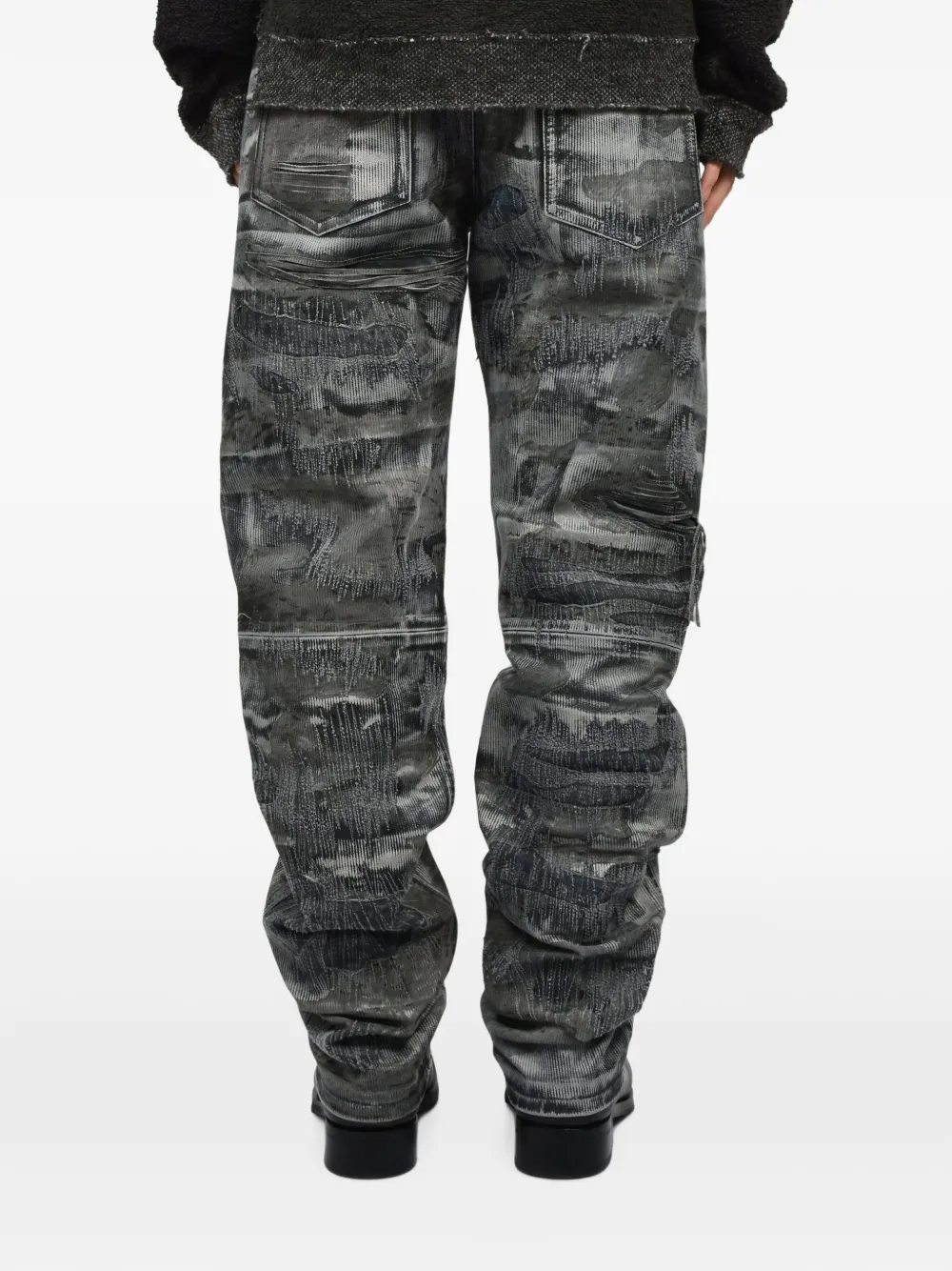 424 Leren broek Grijs