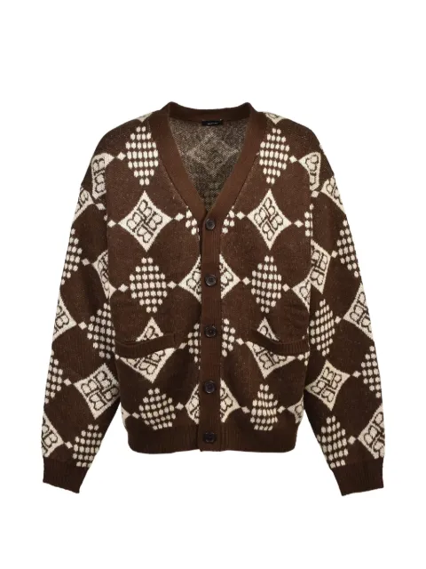 BREATH diamond-knit cardigan