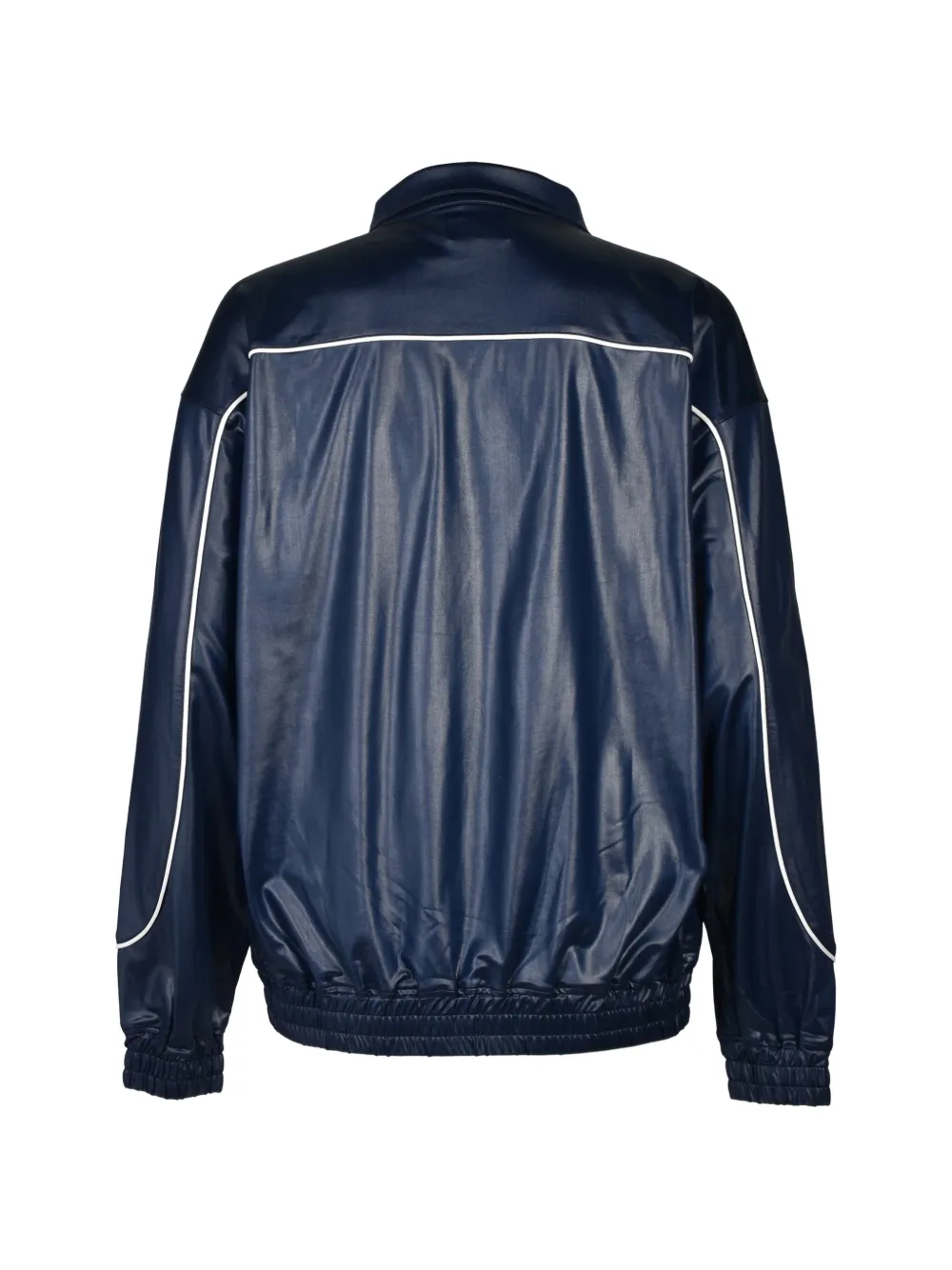 BREATH Gecoat jack met biezen Blauw