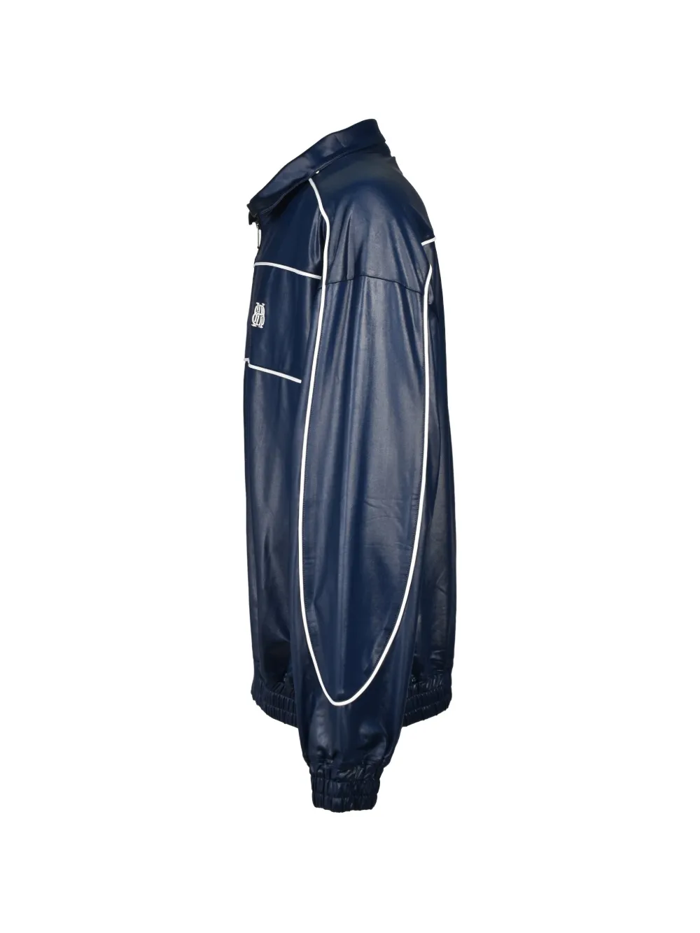 BREATH Gecoat jack met biezen Blauw