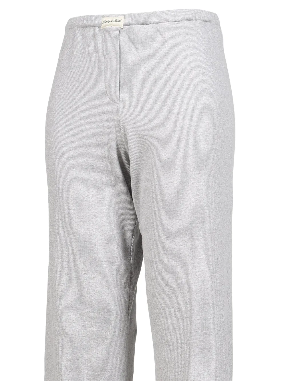Sporty & Rich ribbed jersey trousers Grijs