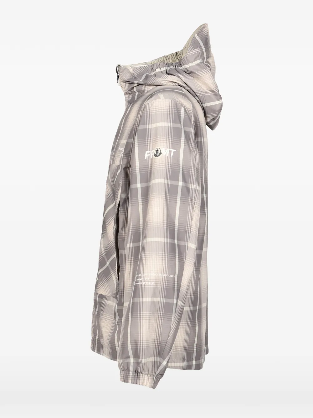 Moncler x Fragment Jitsuyō windjack met capuchon Grijs