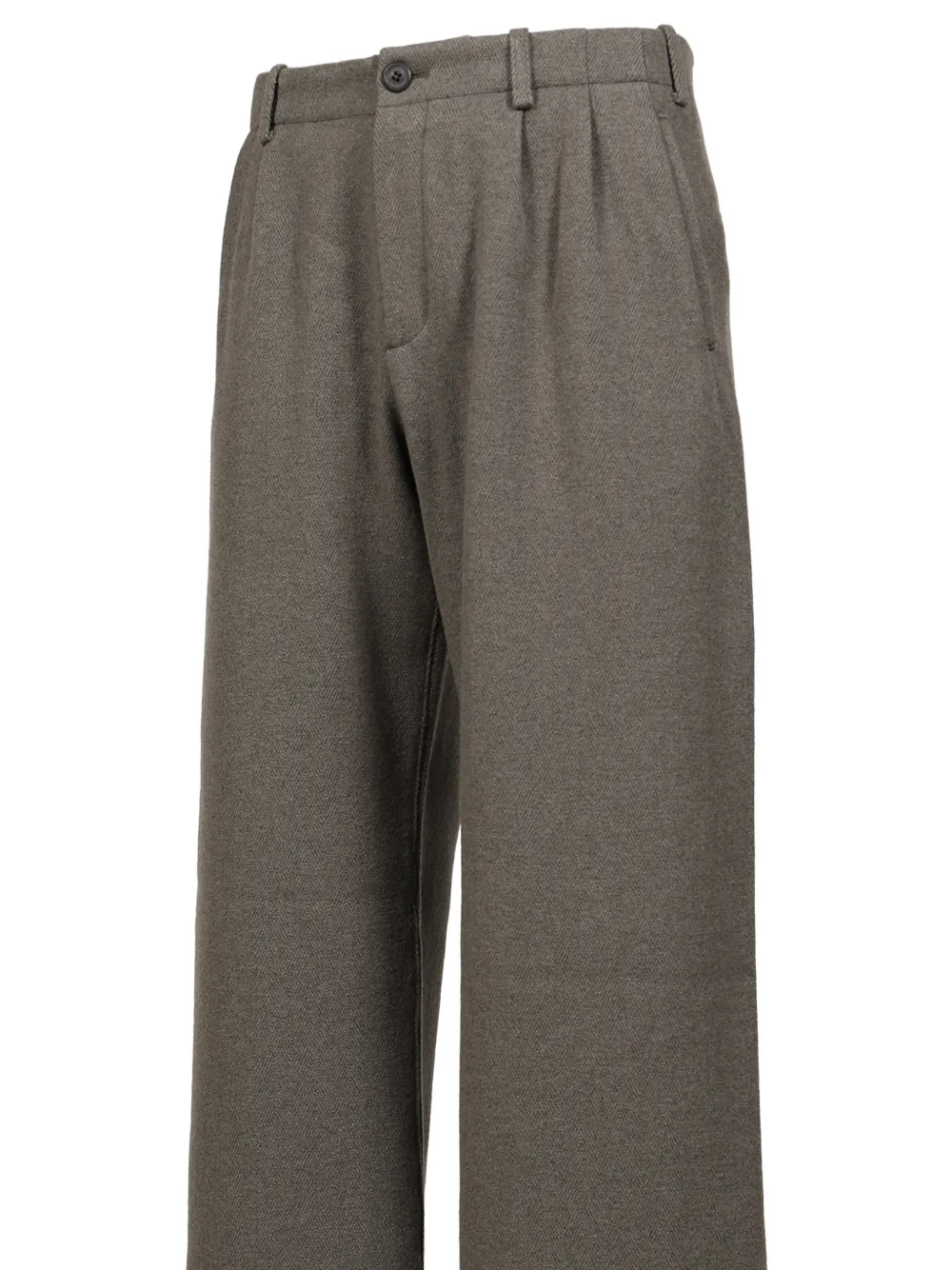 OUR LEGACY Bridge broek met visgraatpatroon Grijs