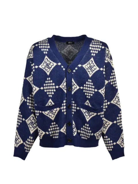 BREATH diamond-knit cardigan