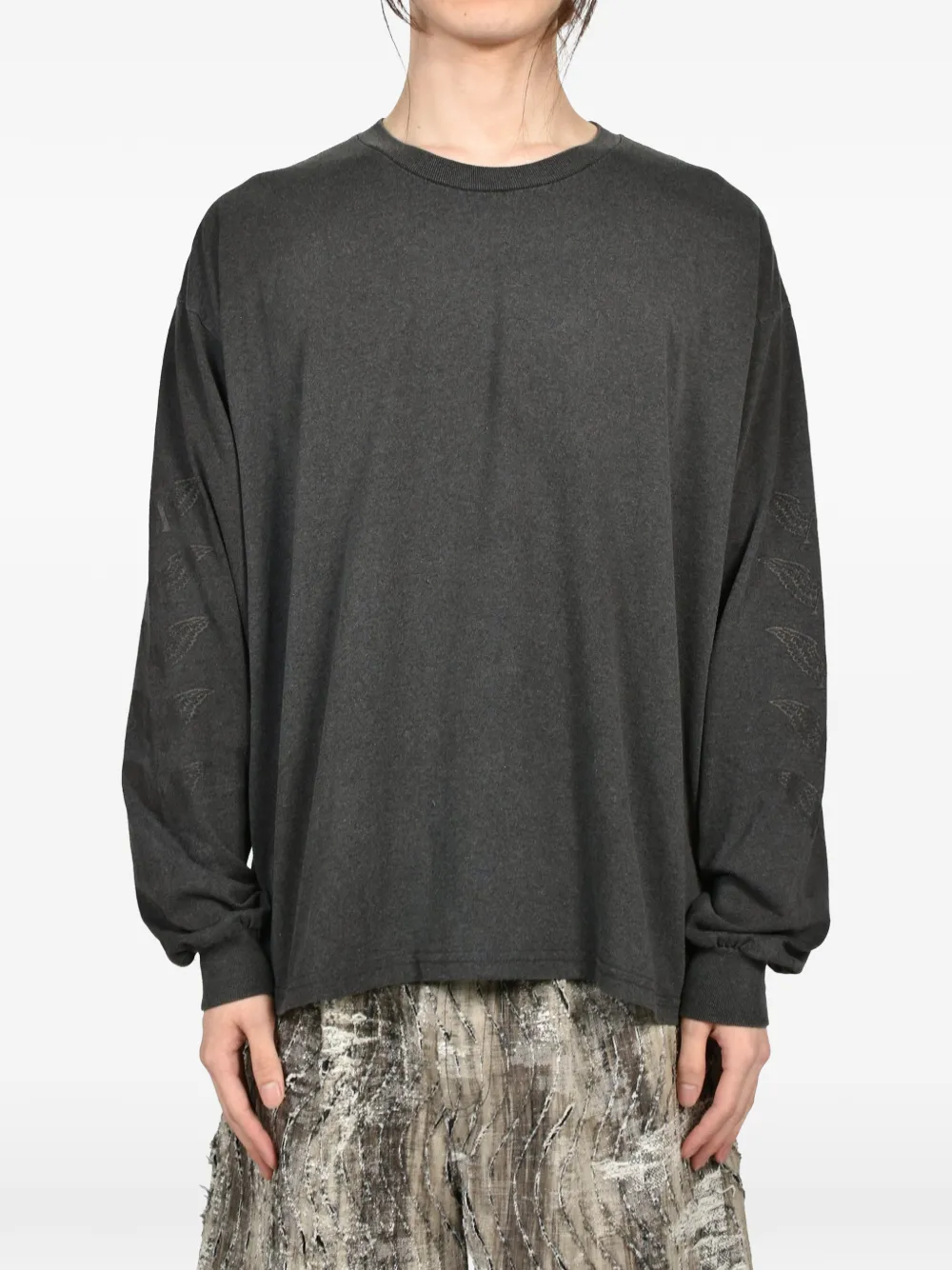 ALEXANDER DIGENOVA T-shirt met logoprint-effect Grijs
