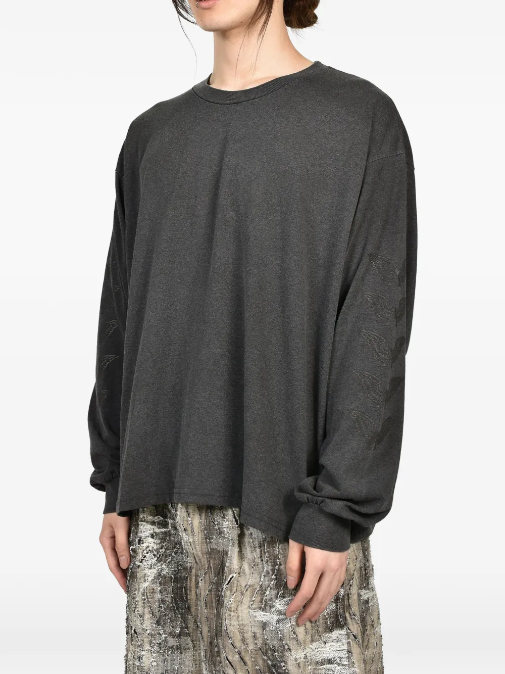 ALEXANDER DIGENOVA T-shirt met logoprint-effect Grijs