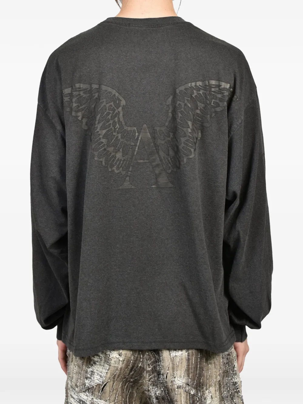 ALEXANDER DIGENOVA T-shirt met logoprint-effect Grijs