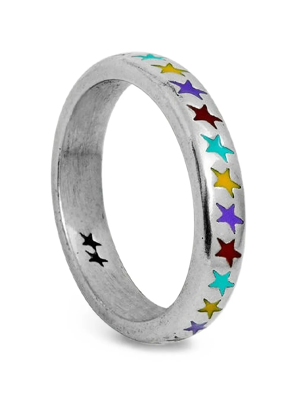 Twojeys Starline Stars-motifs Ring In Silver