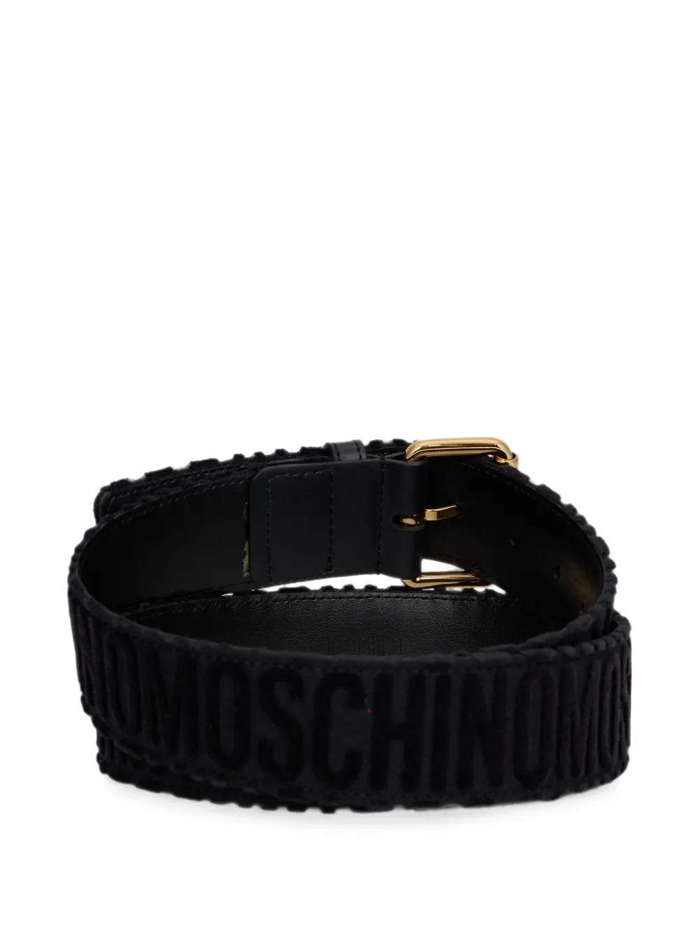 Moschino Rugzak met logopatch Zwart