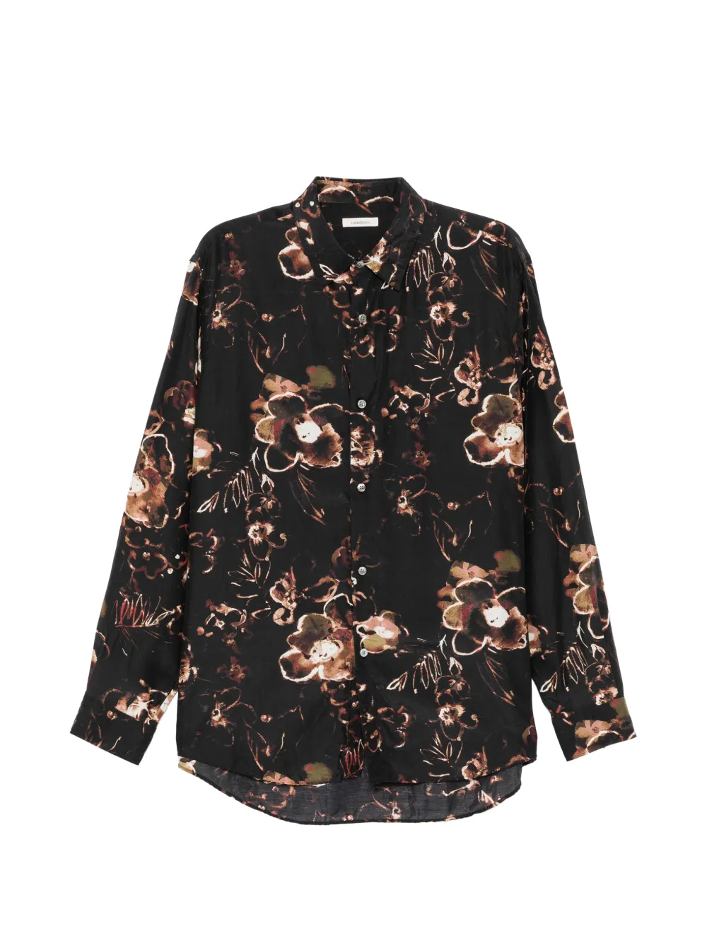 CALMLENCE floral-print long-sleeve shirt