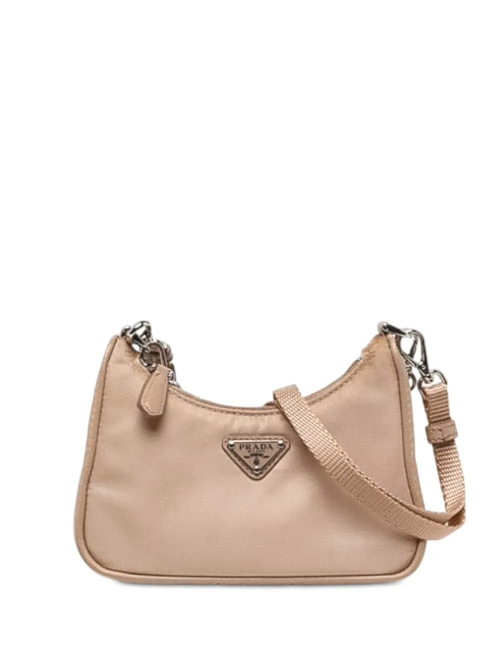 Prada Pre-Owned 2013-2026 mini Tessuto Re Edition 2005 shoulder bag - Neutrals