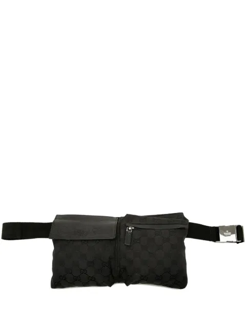 Gucci Pre-Owned cangurera de lona GG con doble bolsillo 2000-2015