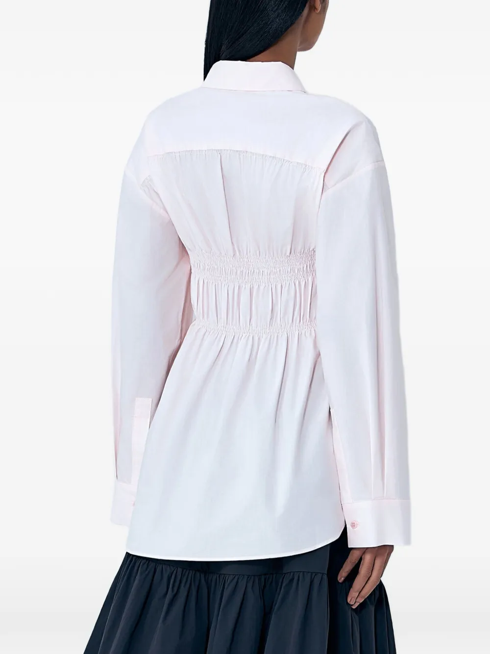 Cecilie Bahnsen Gesmockte blouse van popeline Roze
