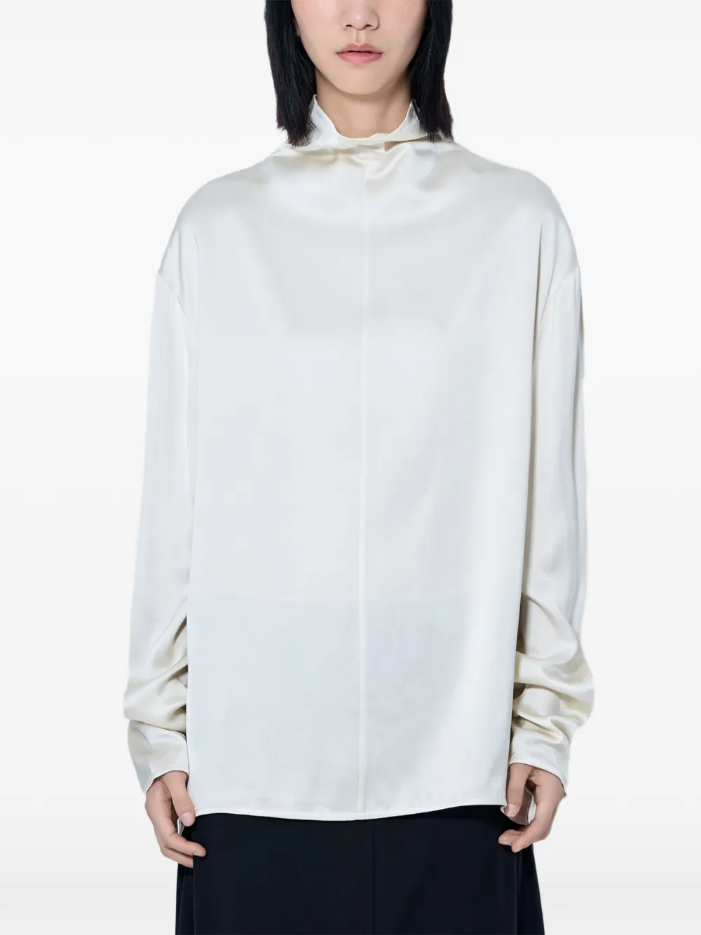 TOTEME high-neck blouse - Toni neutri
