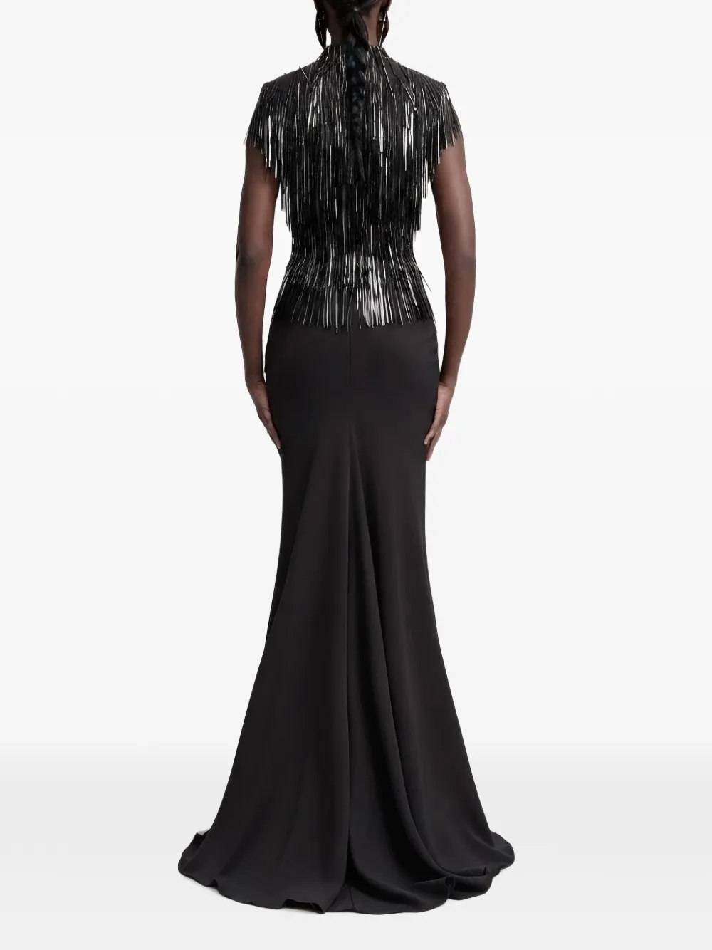 Gemy Maalouf Slim-fit rok met zeemeerminsilhouet Zwart