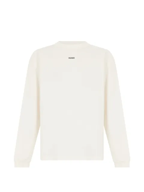 BOSS logo-print long-sleeve T-shirt