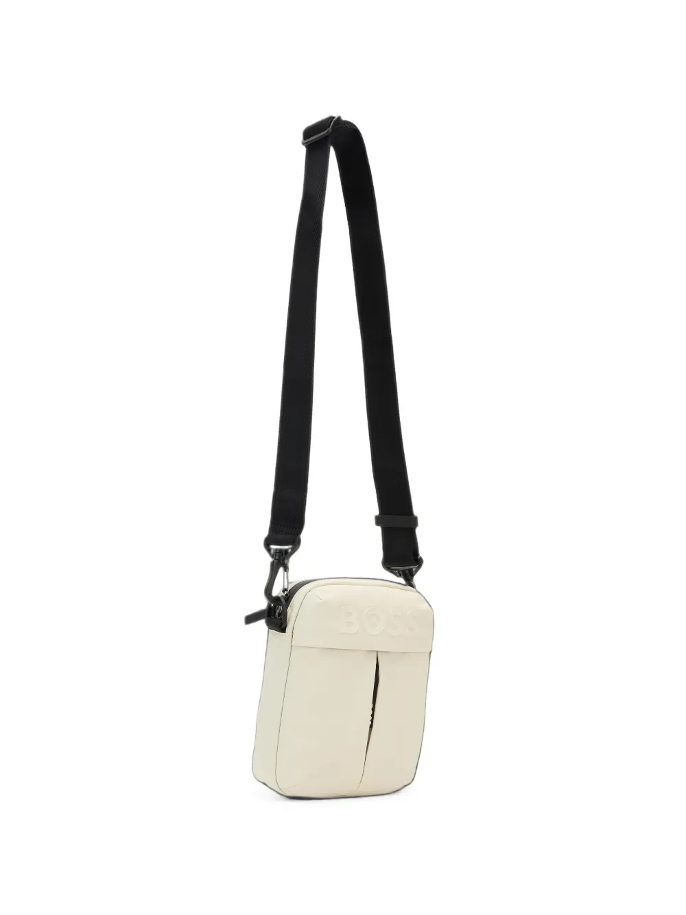 BOSS logo-embossed messenger bag