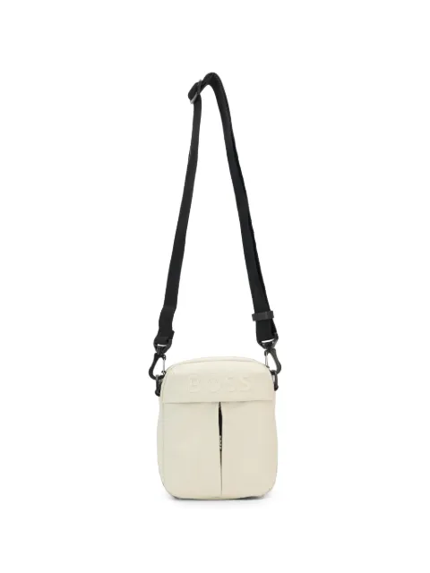 BOSS mochila tipo mensajero con logo en relieve