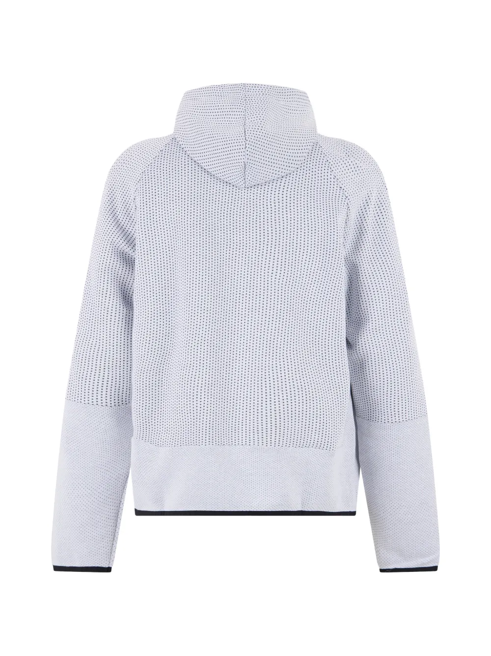 BOSS Hoodie met geperforeerd effect en rits Grijs