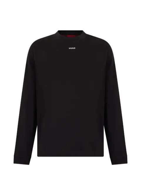 BOSS logo-print long-sleeves T-shirt