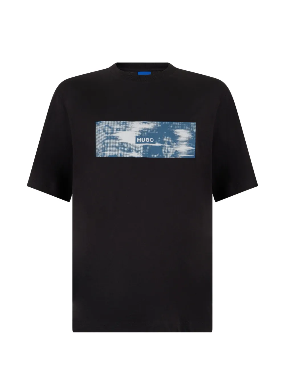 BOSS printed-artwork T-shirt in cotton terry - Nero