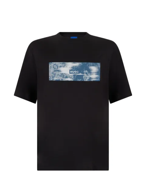 BOSS printed-artwork T-shirt in cotton terry