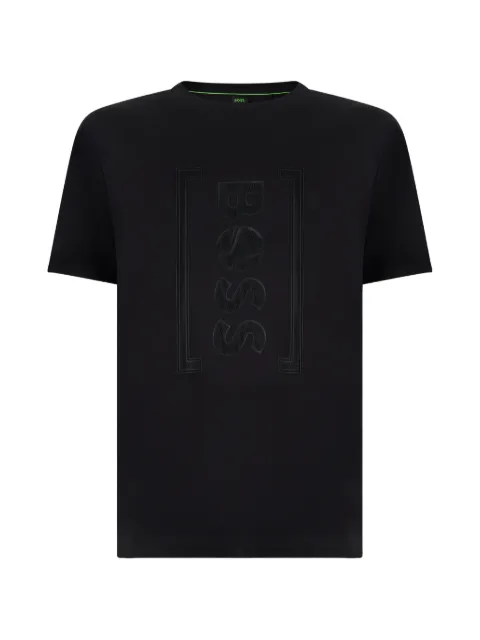 BOSS logo-embossed T-shirt