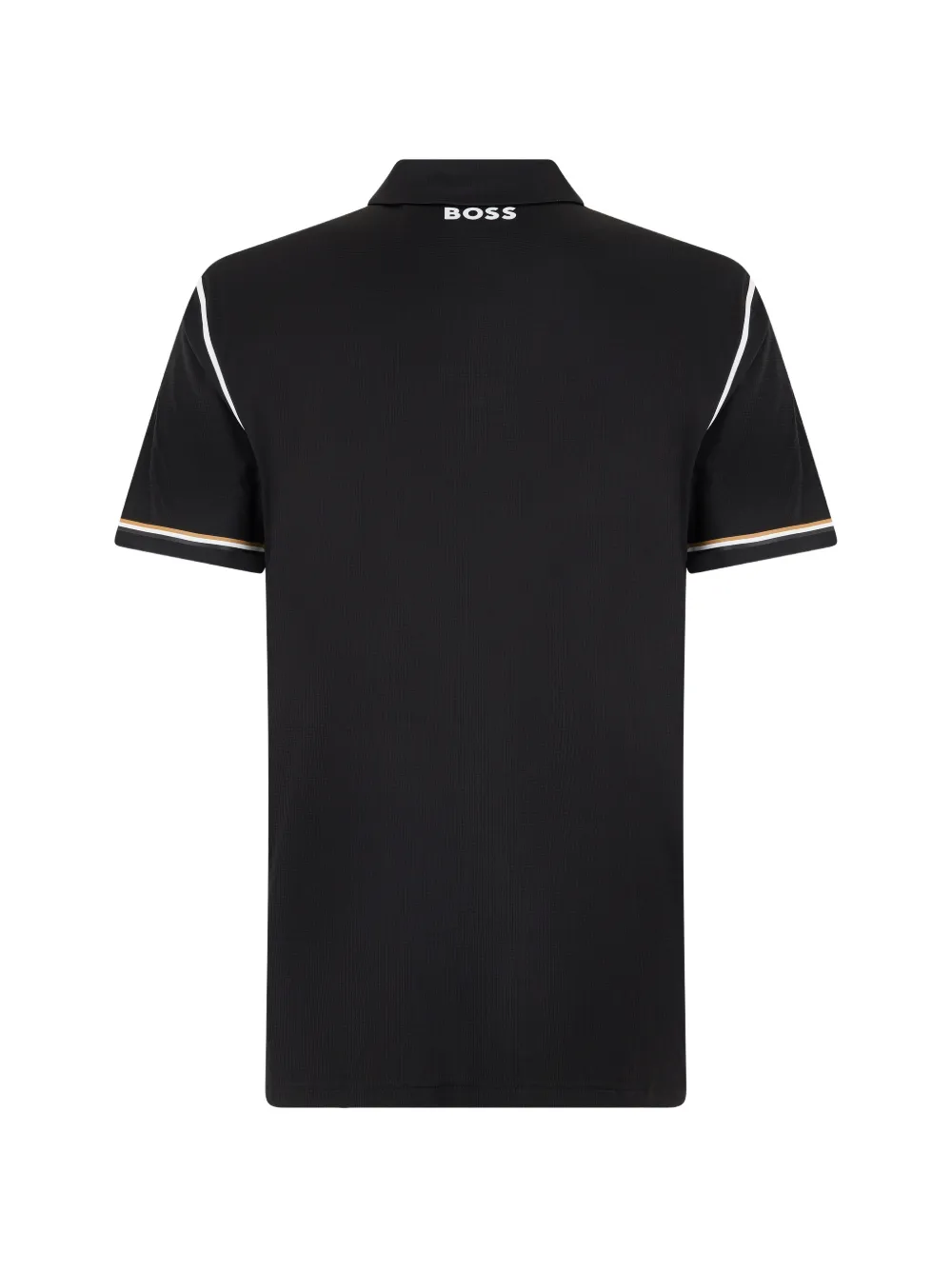 BOSS Active Paddy golf poloshirt van ripstop stof Zwart