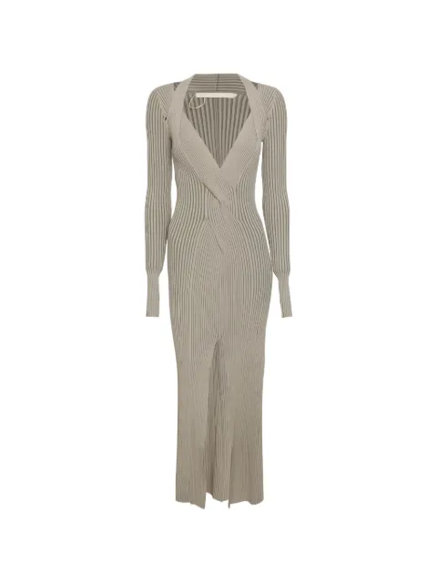 Dion Lee twist-detail rib-knit dress