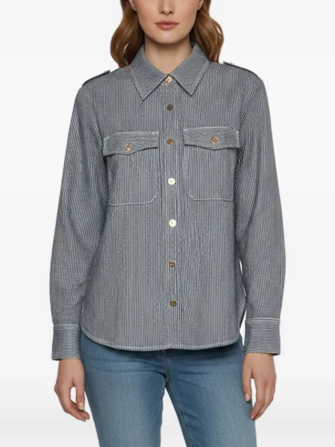 ZIMMERMANN Patience striped utility shirt