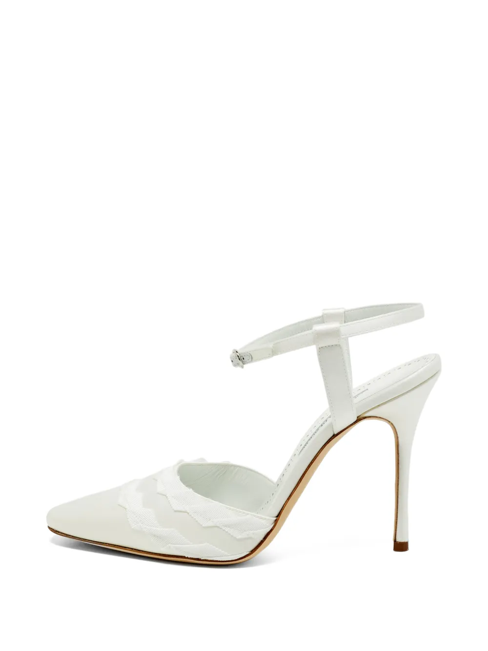 Manolo Blahnik Ayma ankle-strap pumps - Bianco