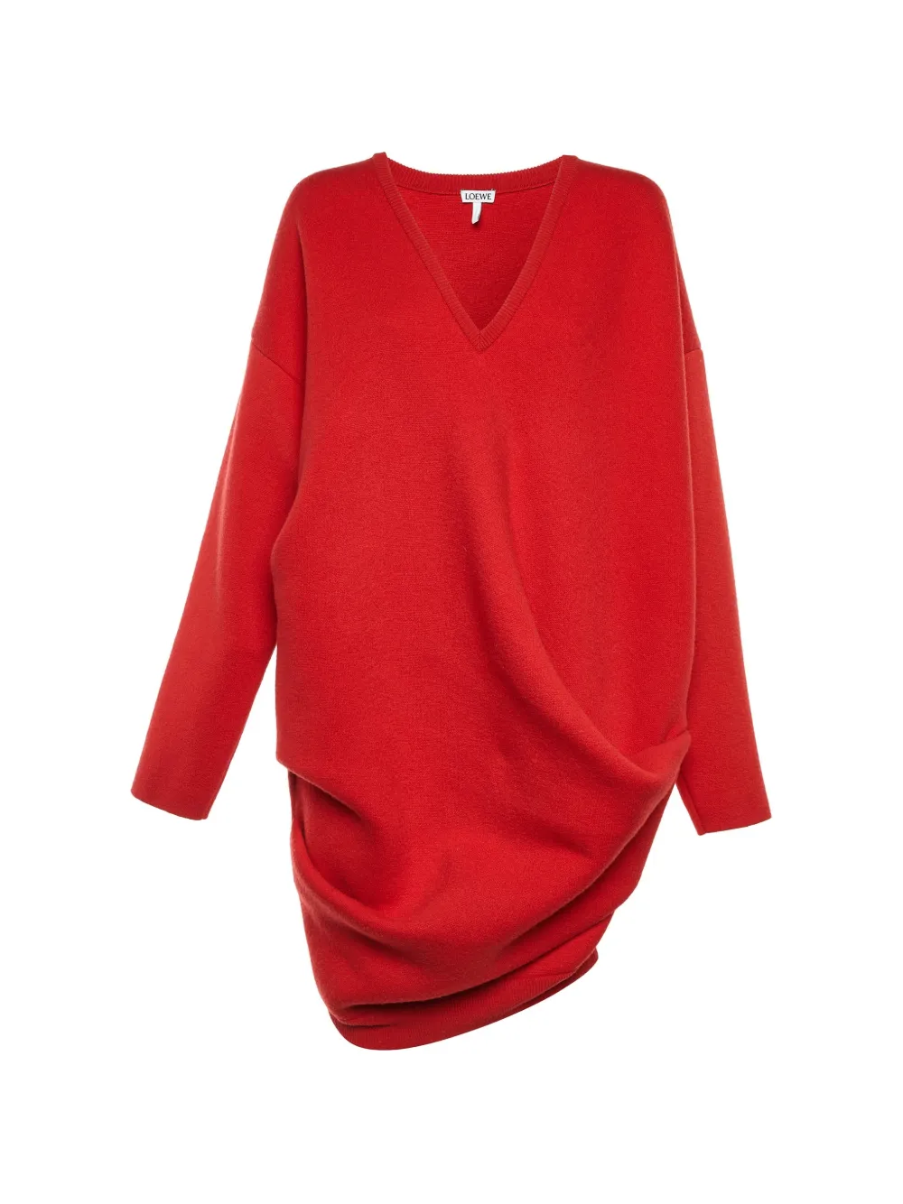 Loewe Pre-Owned robe courte à design drapé - Rouge Loewe Pre-Owned robe courte à design drapé - Rouge