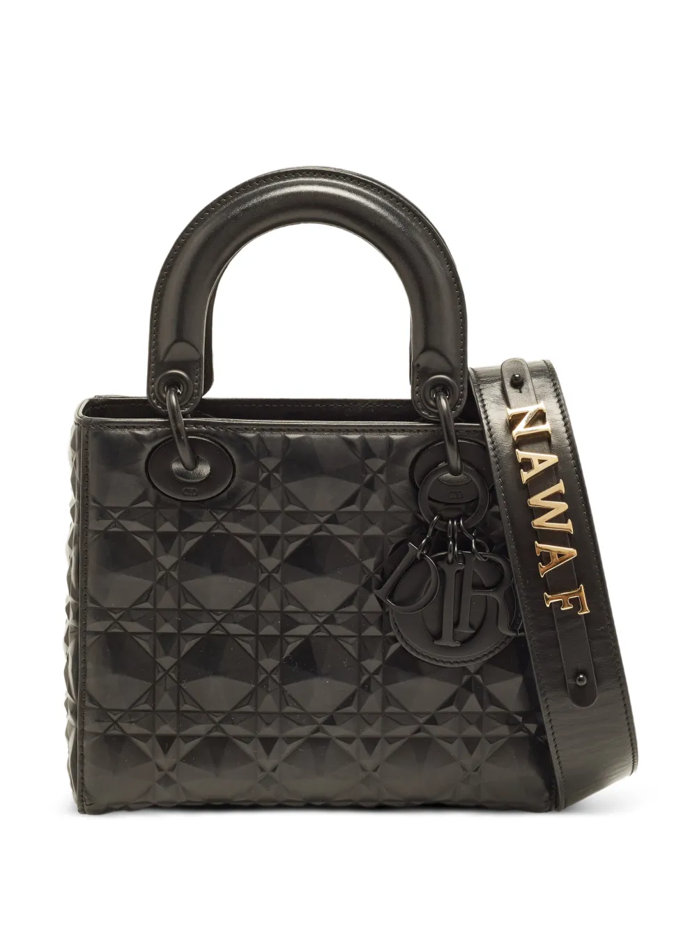 Christian Dior Pre-Owned 2022 kleine Lady Dior My ABCDior Cannage Tote Bag - Schwarz