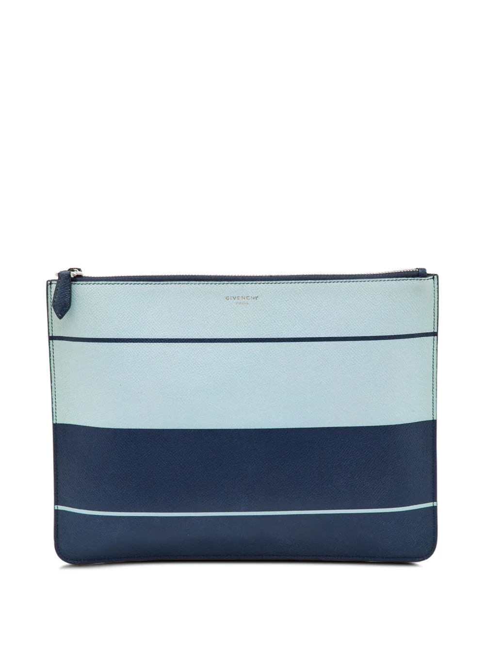Givenchy Pre-Owned pochette colour block zippée - Bleu