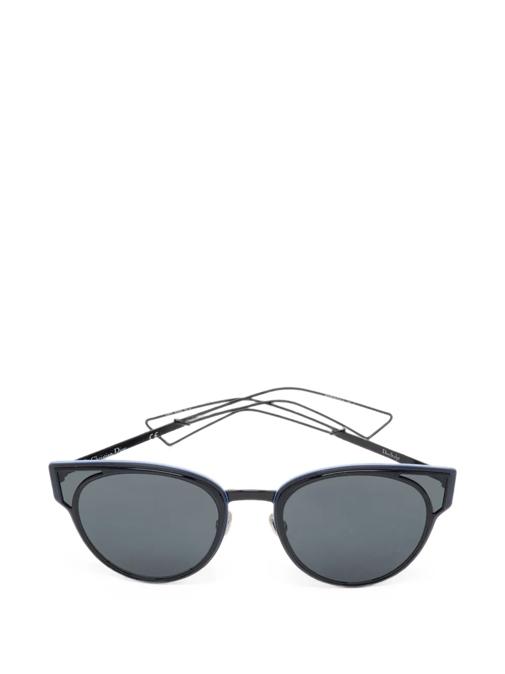 Christian Dior Pre-Owned lunettes de soleil à monture papillon Sculpt - Noir Christian Dior Pre-Owned lunettes de soleil à monture papillon Sculpt - Noir