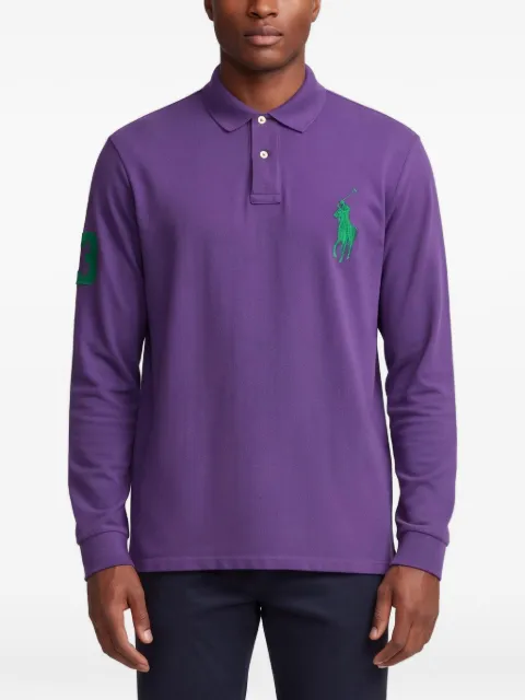 Polo Ralph Lauren Vintage Polo Pony-embroidered long-sleeve polo shirt